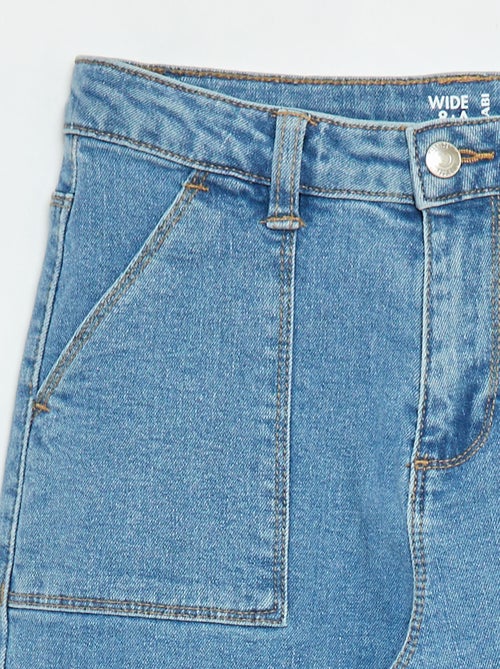 Broek met een bijzonder comfortabele snit en zakken met klepje - Kiabi