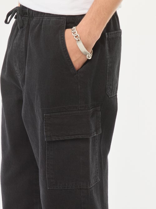 Broek met elastische tailleband en veel zakken - Kiabi