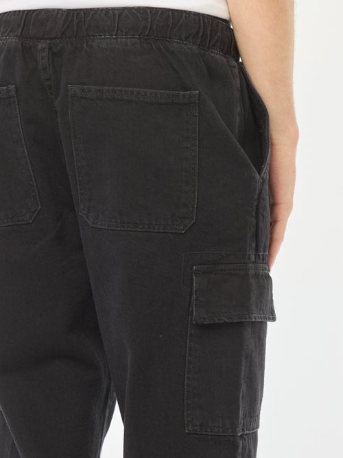 Broek met elastische tailleband en veel zakken - Kiabi