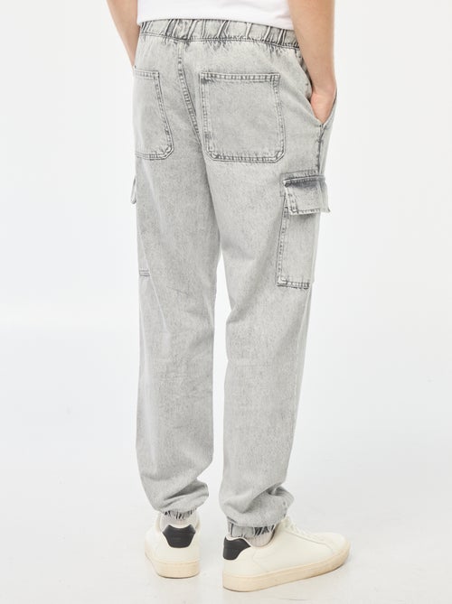 Broek met elastische tailleband en veel zakken - Kiabi