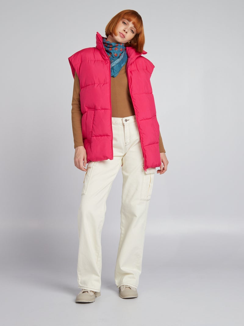 Broek met klepzakjes WIT - Kiabi