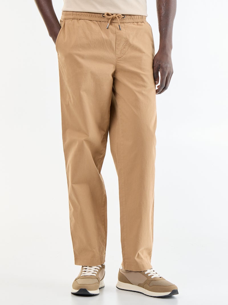 Broek met perzikhuid-effect Biege - Kiabi