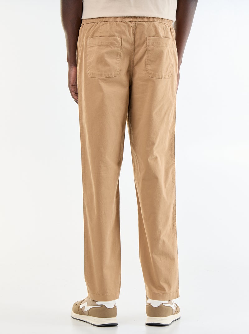 Broek met perzikhuid-effect Biege - Kiabi