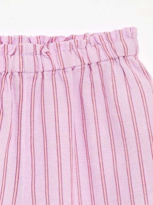 Broek met ruches aan de onderkant van de pijpen - Kiabi