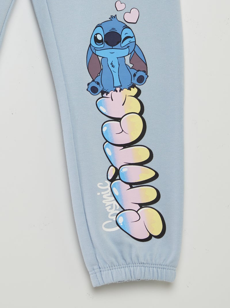 Broek met 'Stitch'-print BLAUW - Kiabi