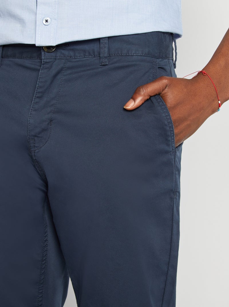 Broek met veel zakken BLAUW - Kiabi