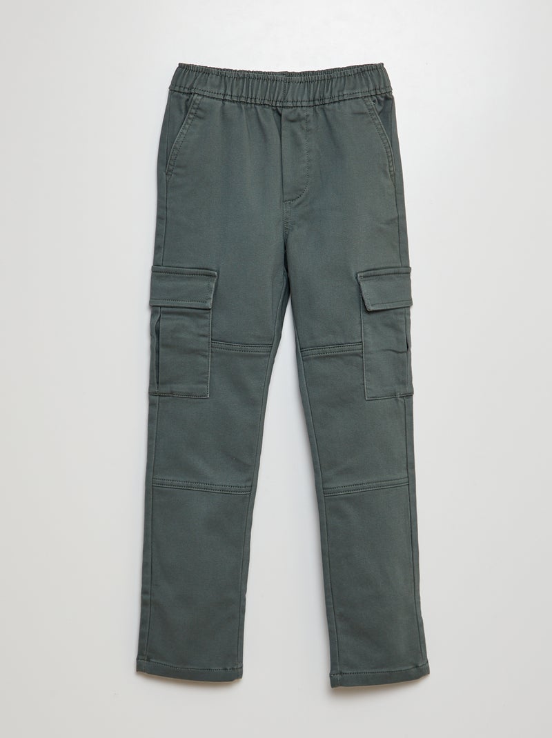 Broek met veel zakken GROEN - Kiabi