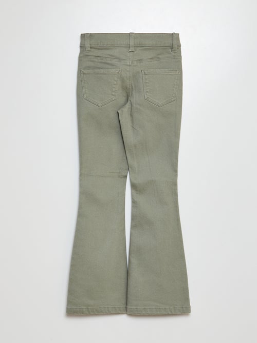 Broek met wijde pijpen - Nauwsluitend model - Kiabi