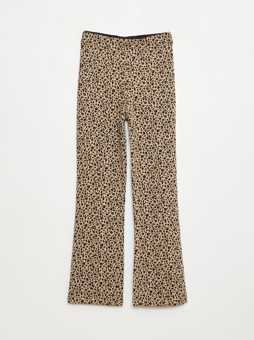 Broek met wijde pijpen - Kiabi