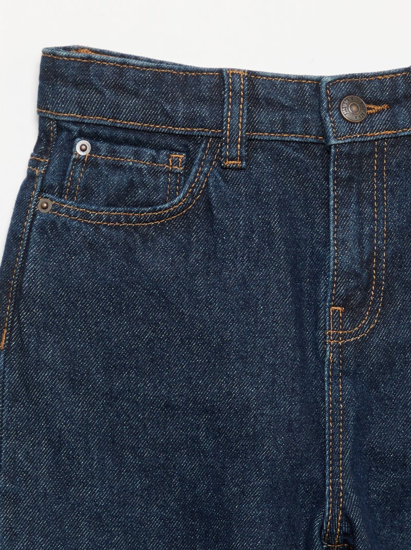 Broek met wijde pijpen Blauw - Kiabi