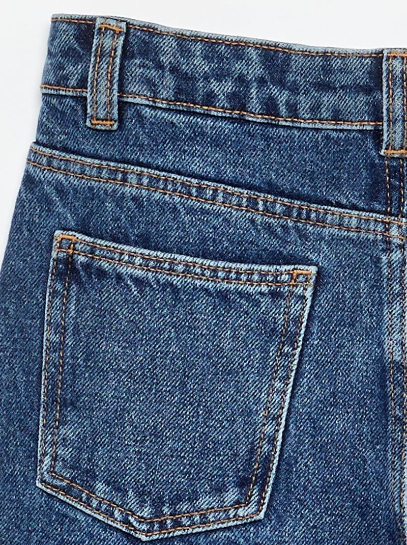 Broek met wijde pijpen Blauw - Kiabi