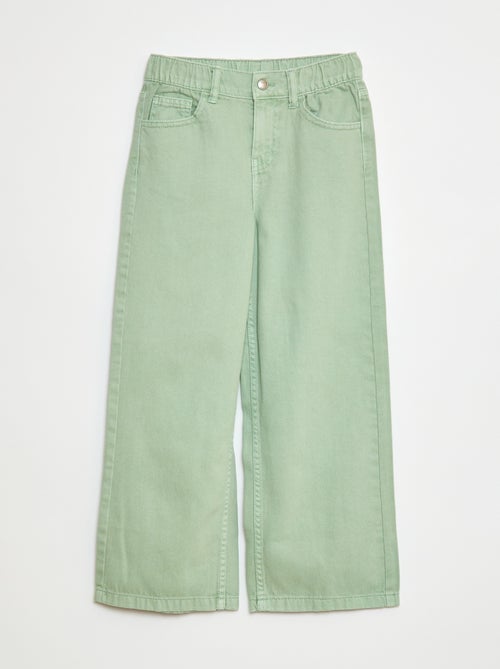 Broek met wijde pijpen - Kiabi