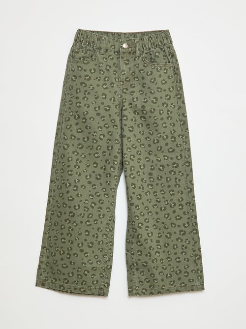Broek met wijde pijpen - Kiabi