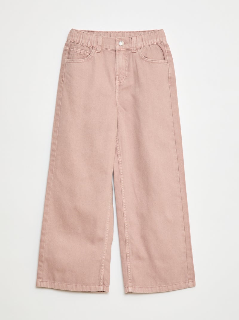 Broek met wijde pijpen Rose - Kiabi