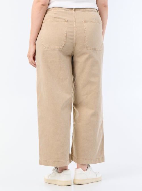 Broek met wijde pijpen / wide leg met standaard taille - Kiabi