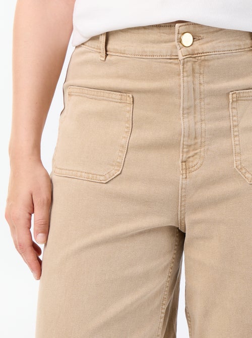 Broek met wijde pijpen / wide leg met standaard taille - Kiabi Broek met wijde pijpen / wide leg met standaard taille - Kiabi