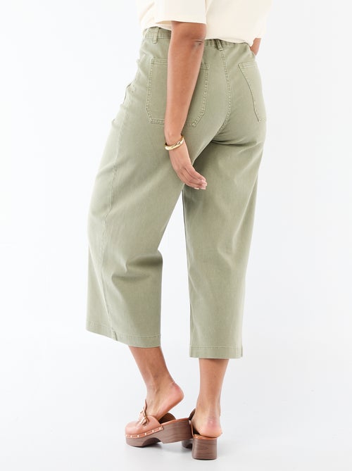 Broek met wijde pijpen / wide leg met standaard taille - Kiabi