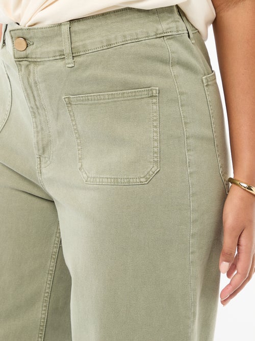 Broek met wijde pijpen / wide leg met standaard taille - Kiabi