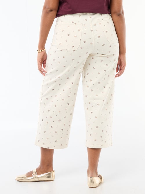Broek met wijde pijpen / wide leg met standaard taille - Kiabi