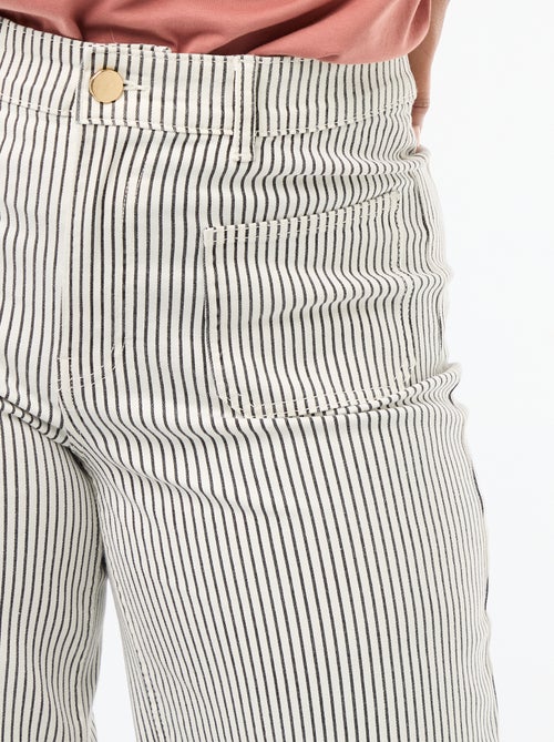 Broek met wijde pijpen / wide leg met standaard taille - Kiabi