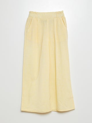 Broek met wijde pijpen