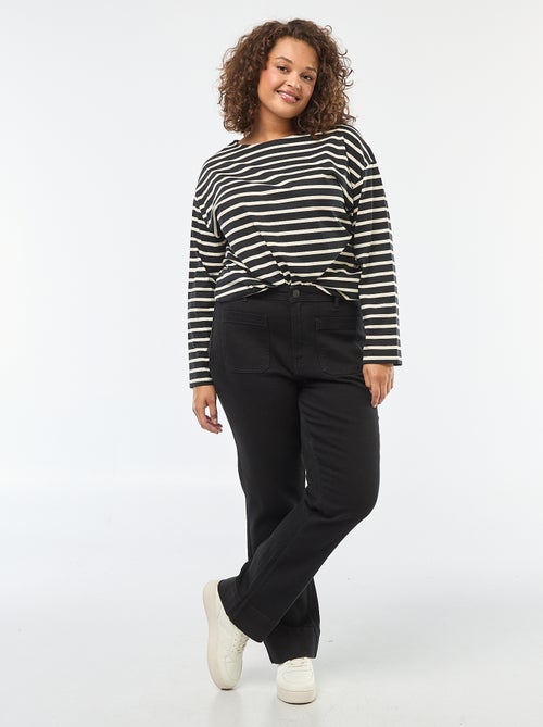 Broek met wijde pijpen - Kiabi