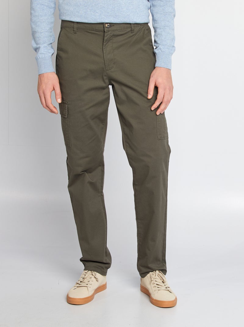 Broek met zakken - L36 KAKI - Kiabi