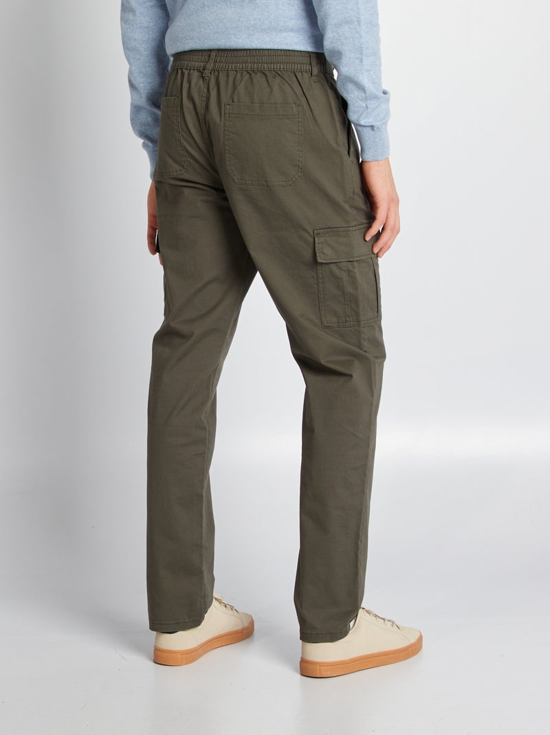 Broek met zakken - L36 KAKI - Kiabi