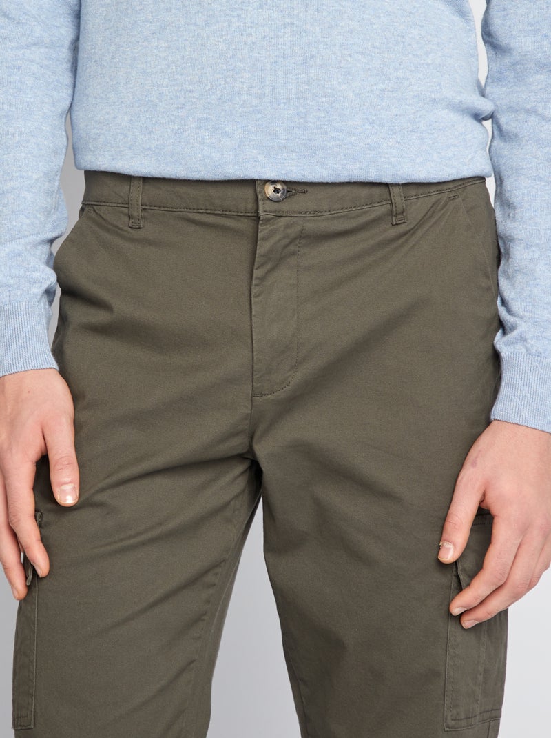 Broek met zakken - L36 KAKI - Kiabi