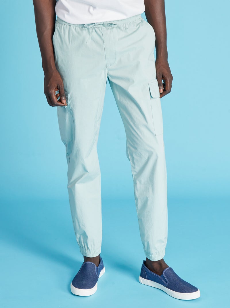 Broek met zakken aan de zijkant BLAUW - Kiabi