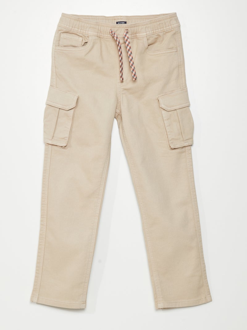 Broek met zakken aan weerszijden GRIJS - Kiabi