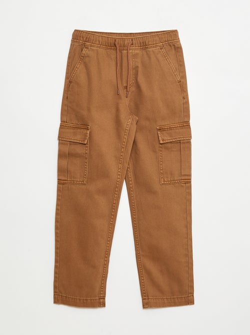 Broek met zakken en elastische tailleband - Kiabi