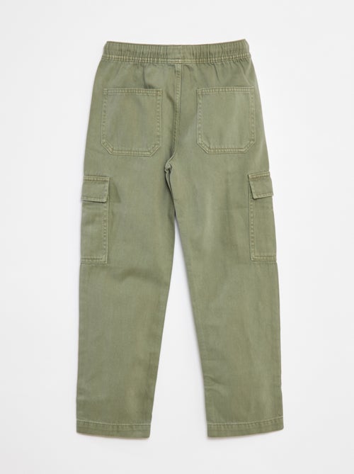 Broek met zakken en elastische tailleband - Kiabi