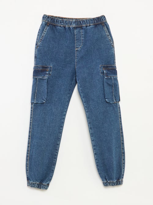 Broek met zakken van stretchdenim - Comfortabel model - Kiabi