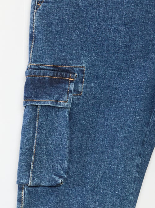 Broek met zakken van stretchdenim - Comfortabel model - Kiabi