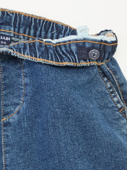 Broek met zakken van stretchdenim - Comfortabel model - Kiabi