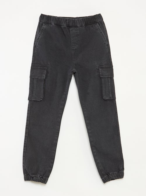 Broek met zakken van stretchdenim - Comfortabel model - Kiabi
