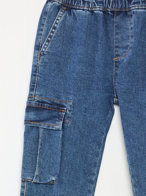 Broek met zakken van stretchdenim - Nauwsluitend model - Kiabi