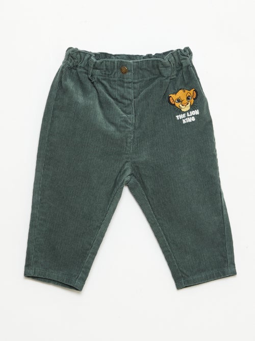 Broek van corduroy 'Disney' 'Simba' - Kiabi