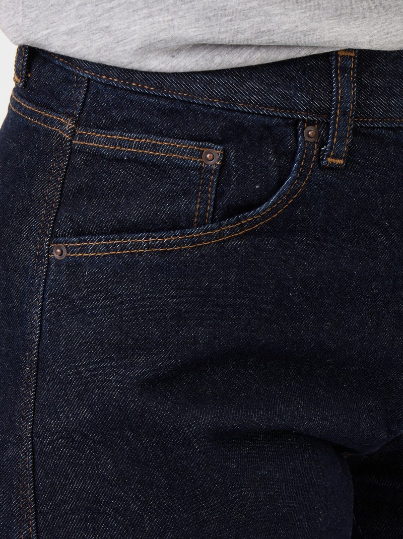 Broek van denim met wijde barrel fit Blauw - Kiabi