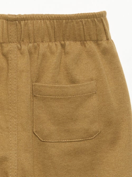 Broek van geruwde flanel - Kiabi