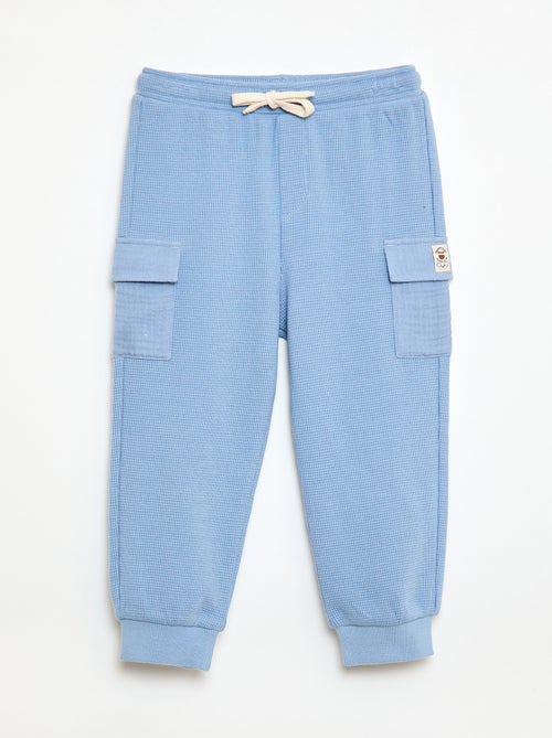 Broek van gewafelde tricot - Kiabi