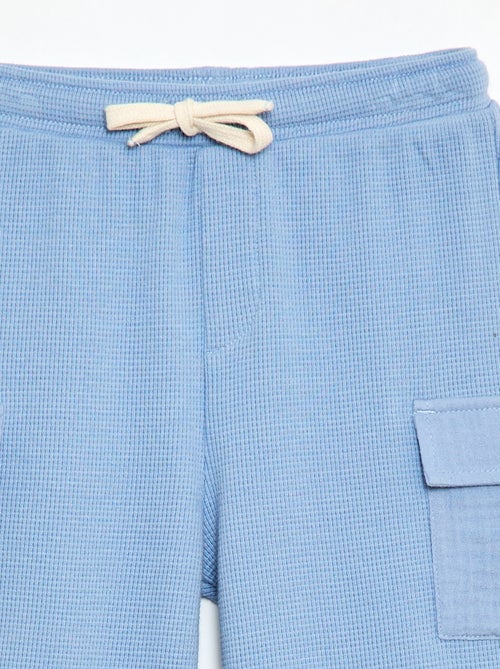 Broek van gewafelde tricot - Kiabi