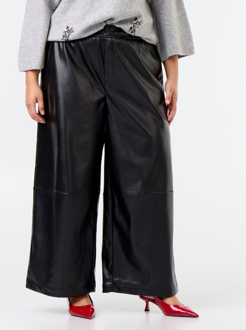 Broek van imitatieleer - Kiabi