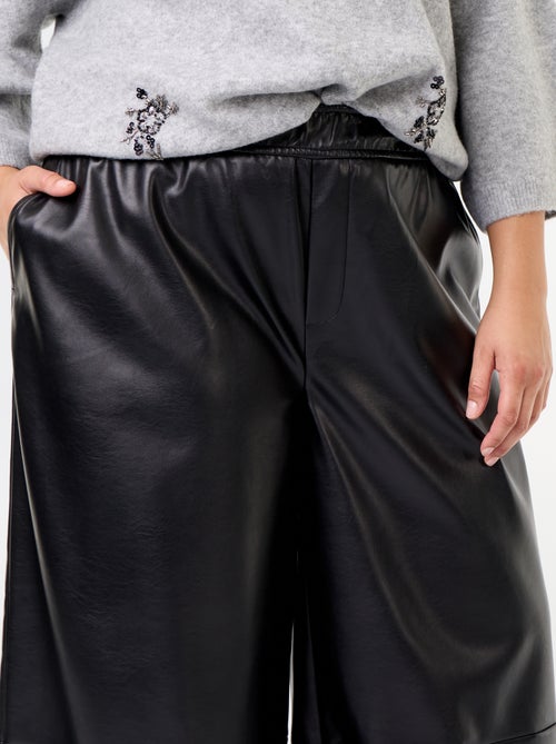 Broek van imitatieleer - Kiabi