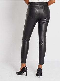 Broek van imitatieleer - Kiabi