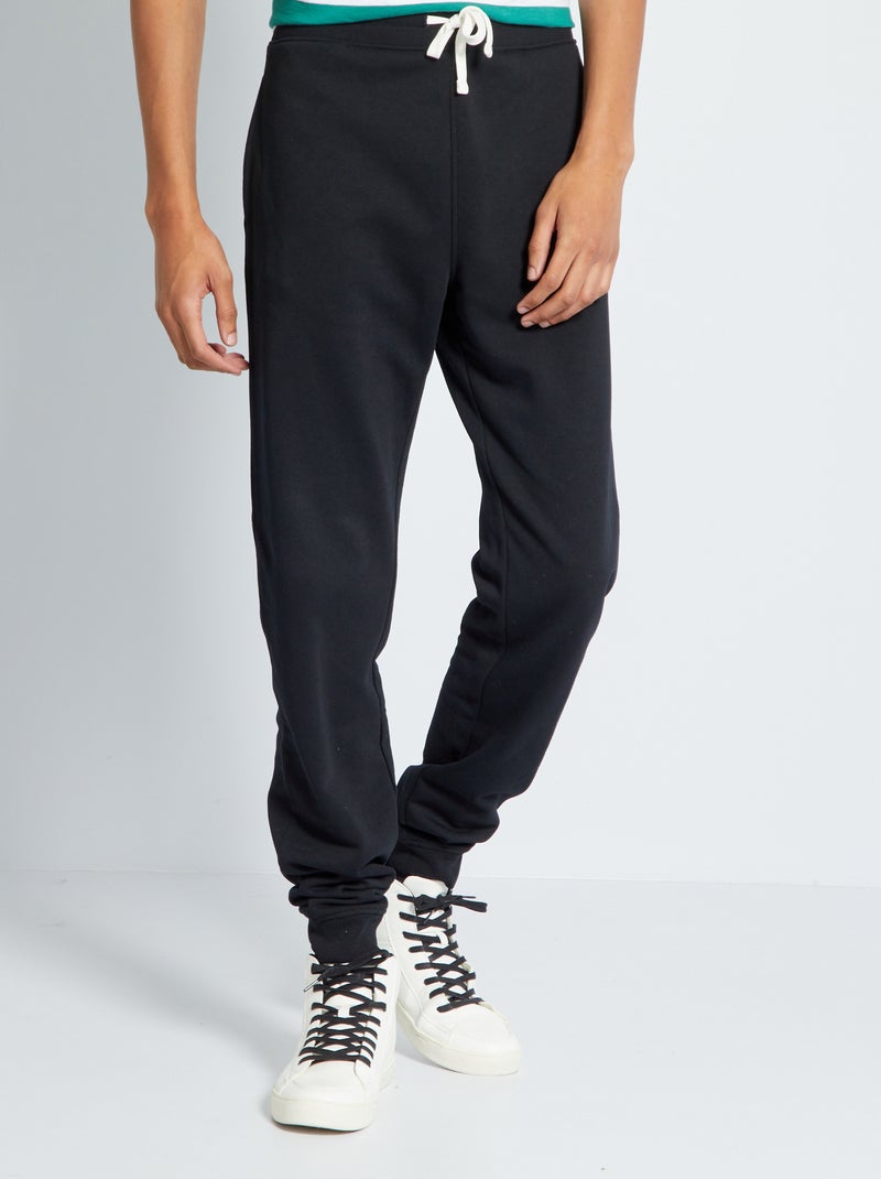 Broek van joggingstof L38 +1m95 zwart - Kiabi
