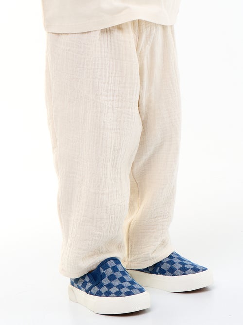 Broek van katoenen gaas - Kiabi