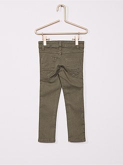 Broek van keperstof voor slanke kinderen - Kiabi