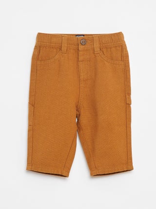 Broek van linnenmix